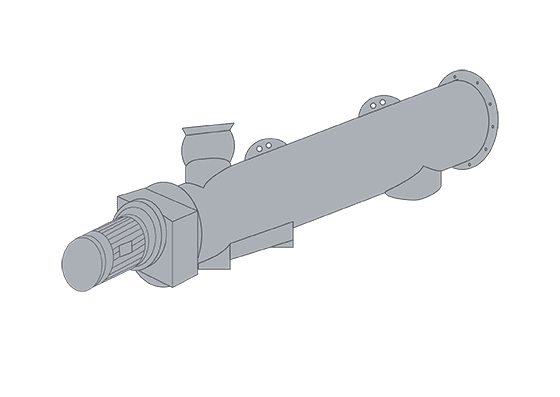 Transportador tubular para cemento o clinker